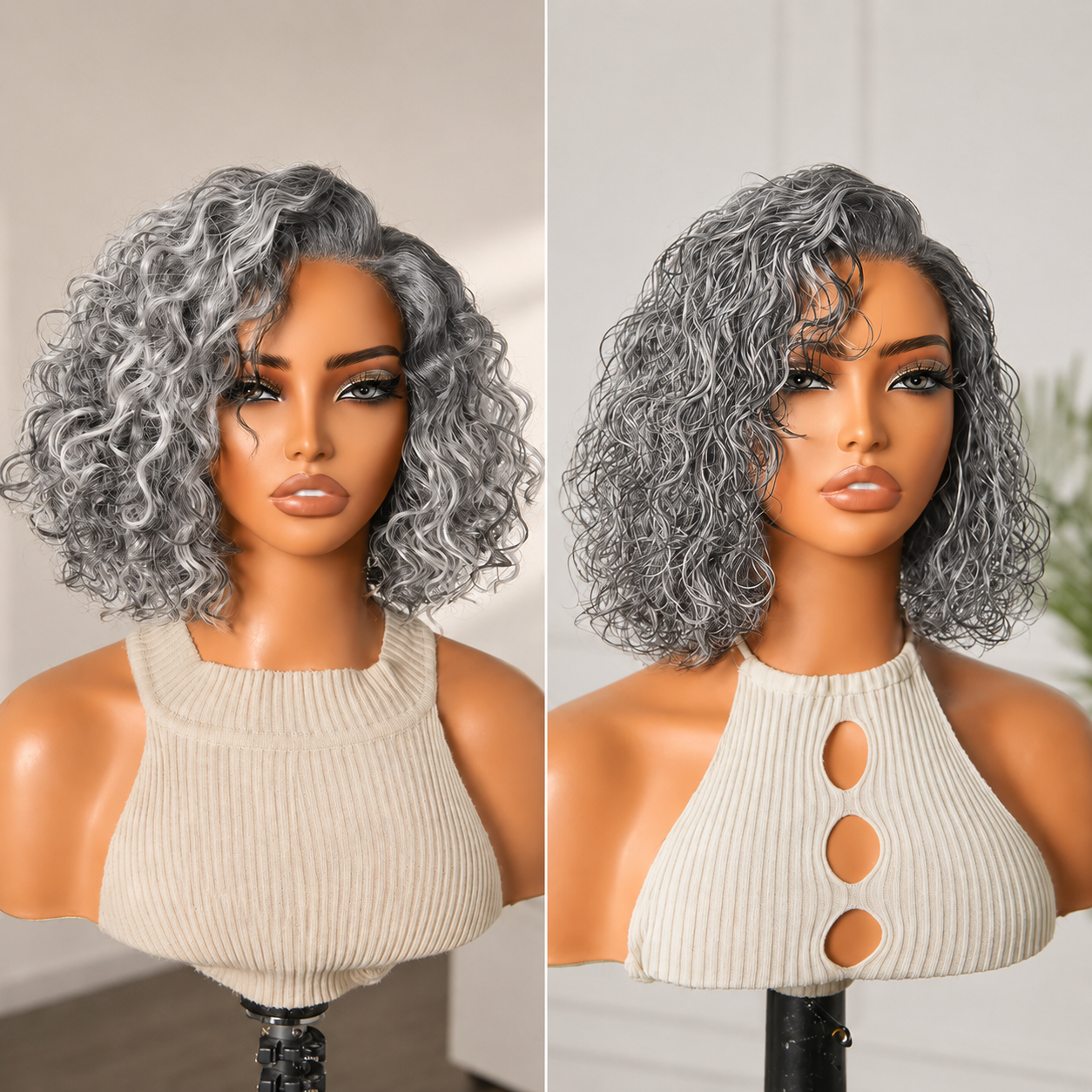đ„Final HoursâUp to 90% OffâšReady-to-Go Glueless Curly Bob Wig