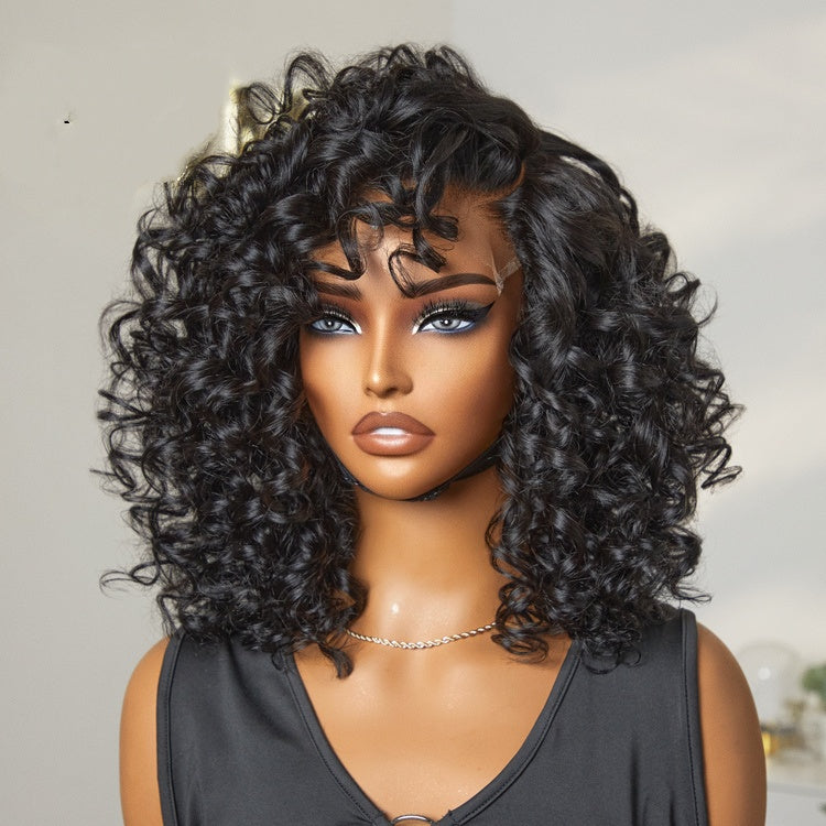 ✨Mature Bouncy Curl C-Part Glueless HD Lace Wig