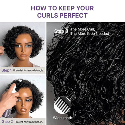 ⚡ Final Hours – Mature Bouncy Curl C-Part Glueless HD Lace Wig