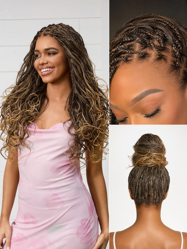 Real Scalp Knotless Braided Wig – Lightweight Fit