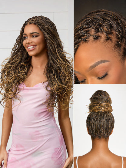 Real Scalp Knotless Braided Wig – Lightweight Fit