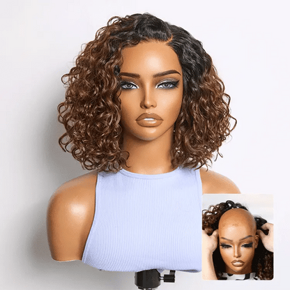 🔥Final Hours—Up to 90% Off✨Ready-to-Go Glueless Curly Bob Wig