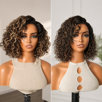 🔥Final Hours—Up to 90% Off✨Ready-to-Go Glueless Curly Bob Wig