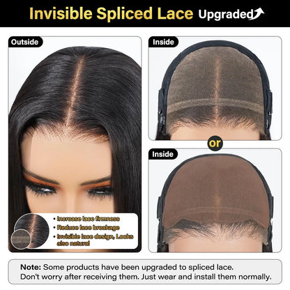 ✨ Wear & Go Glueless Straight Lace Wig – Beginner Friendly